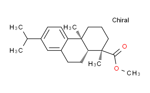 CAS No. 1235-74-1, (1R,4aS,10aR)-methyl 7-isopropyl-1,4a-dimethyl-1,2,3,4,4a,9,10,10a-octahydrophenanthrene-1-carboxylate