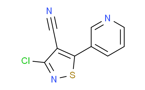 CAS No. 1239741-20-8, 3-Chloro-5-(pyridin-3-yl)isothiazole-4-carbonitrile