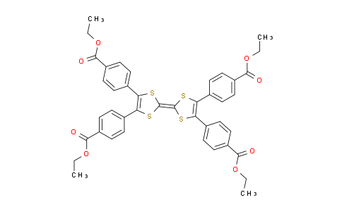 CAS No. 1356336-61-2, Tetraethyl 4,4’,4’’,4’’’-[[2,2’-Bi(1,3-dithiolylidene)]-4,4’,5,5’-tetrayl]tetrabenzoate