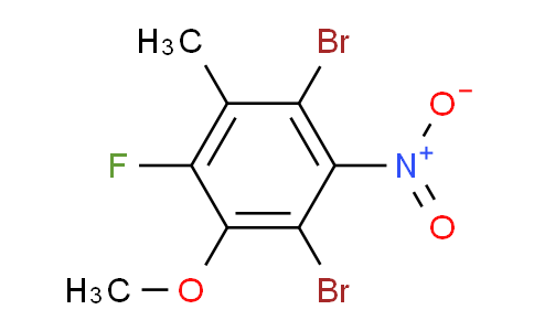 CAS No. 1357103-68-4, 1,3-Dibromo-5-fluoro-4-methoxy-6-methyl-2-nitrobenzene