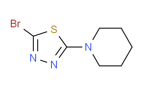 CAS No. 1357147-48-8, 2-Bromo-5-(piperidin-1-yl)-1,3,4-thiadiazole