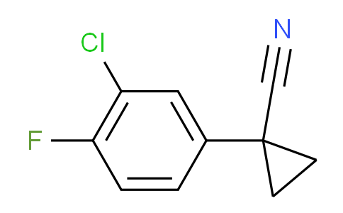 CAS No. 1205640-59-0, 1-(3-Chloro-4-fluorophenyl)cyclopropanecarbonitrile