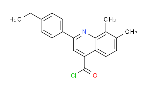 CAS No. 1160261-28-8, 2-(4-Ethylphenyl)-7,8-dimethylquinoline-4-carbonyl chloride