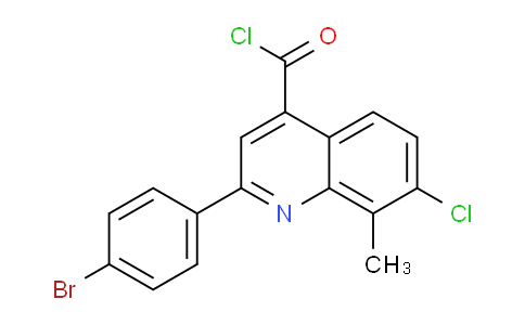 CAS No. 1160263-62-6, 2-(4-Bromophenyl)-7-chloro-8-methylquinoline-4-carbonyl chloride
