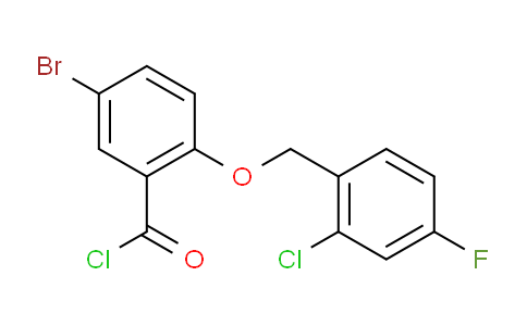 CAS No. 1160250-64-5, 5-Bromo-2-((2-chloro-4-fluorobenzyl)oxy)benzoyl chloride