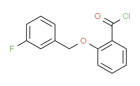 CAS No. 1160250-82-7, 2-((3-Fluorobenzyl)oxy)benzoyl chloride
