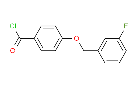 CAS No. 1160250-86-1, 4-((3-Fluorobenzyl)oxy)benzoyl chloride
