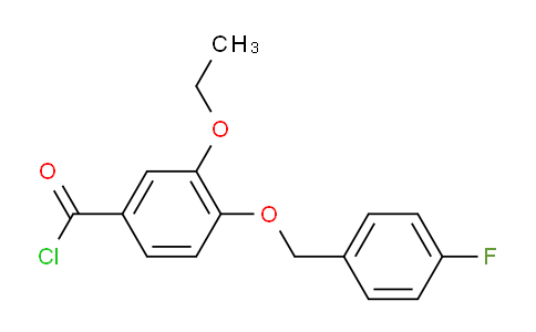 CAS No. 1160251-11-5, 3-Ethoxy-4-((4-fluorobenzyl)oxy)benzoyl chloride