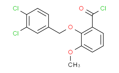 CAS No. 1160251-31-9, 2-((3,4-Dichlorobenzyl)oxy)-3-methoxybenzoyl chloride