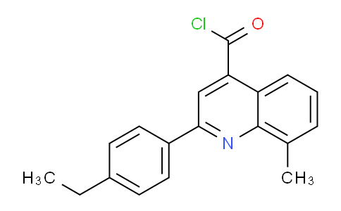 CAS No. 1160254-21-6, 2-(4-Ethylphenyl)-8-methylquinoline-4-carbonyl chloride
