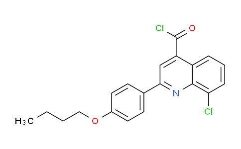 CAS No. 1160255-86-6, 2-(4-Butoxyphenyl)-8-chloroquinoline-4-carbonyl chloride