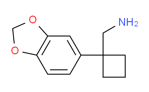 CAS No. 1026796-48-4, 1-(1,3-Benzodioxol-5-yl)cyclobutanemethanamine