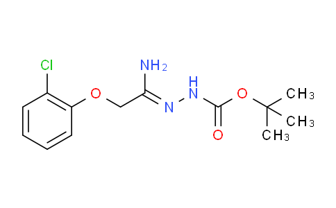 CAS No. 1053655-91-6, tert-Butyl 2-(1-amino-2-(2-chlorophenoxy)ethylidene)hydrazinecarboxylate
