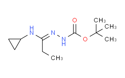 CAS No. 1053657-24-1, tert-Butyl 2-(1-(cyclopropylamino)propylidene)hydrazinecarboxylate