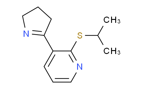 CAS No. 1352517-30-6, 3-(3,4-Dihydro-2H-pyrrol-5-yl)-2-(isopropylthio)pyridine