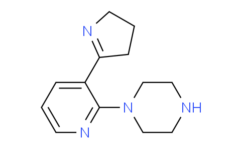 CAS No. 1352519-33-5, 1-(3-(3,4-Dihydro-2H-pyrrol-5-yl)pyridin-2-yl)piperazine