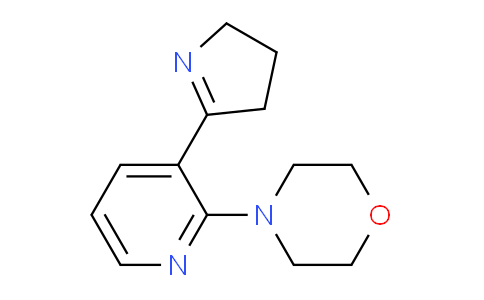 CAS No. 1352529-18-0, 4-(3-(3,4-Dihydro-2H-pyrrol-5-yl)pyridin-2-yl)morpholine