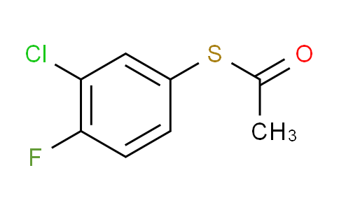 CAS No. 1379345-37-5, S-(3-Chloro-4-fluorophenyl) ethanethioate