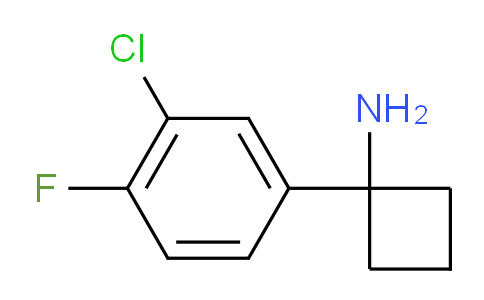CAS No. 1314791-33-7, 1-(3-Chloro-4-fluorophenyl)cyclobutanamine