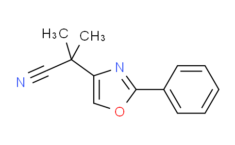 CAS No. 1314892-96-0, 2-Methyl-2-(2-phenyloxazol-4-yl)propanenitrile
