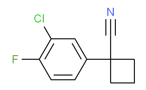 CAS No. 1314709-87-9, 1-(3-Chloro-4-fluorophenyl)cyclobutanecarbonitrile