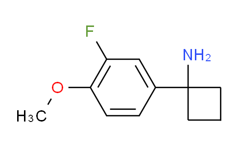 CAS No. 1314714-45-8, 1-(3-Fluoro-4-methoxyphenyl)cyclobutanamine