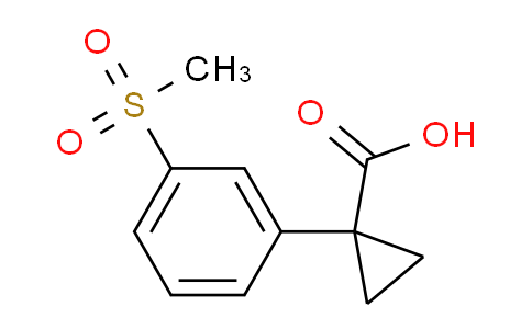 CAS No. 1314735-23-3, 1-[3-(Methylsulfonyl)phenyl]cyclopropanecarboxylic Acid