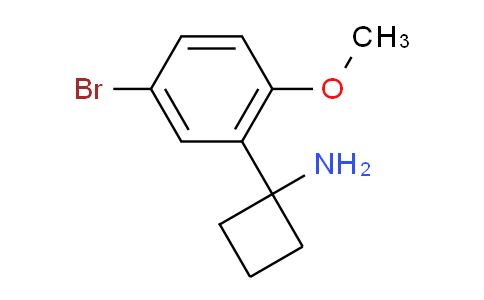 CAS No. 1314743-71-9, 1-(5-Bromo-2-methoxyphenyl)cyclobutanamine