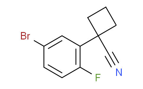 CAS No. 1314756-43-8, 1-(5-Bromo-2-fluorophenyl)cyclobutanecarbonitrile
