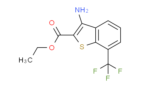 CAS No. 1396503-80-2, Ethyl 3-amino-7-(trifluoromethyl)benzo[b]thiophene-2-carboxylate