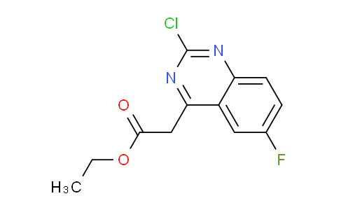 CAS No. 1312784-43-2, Ethyl 2-Chloro-6-fluoroquinazoline-4-acetate