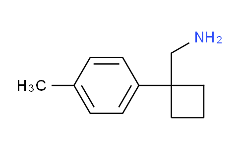 CAS No. 1098362-01-6, 1-(4-Methylphenyl)cyclobutanemethanamine