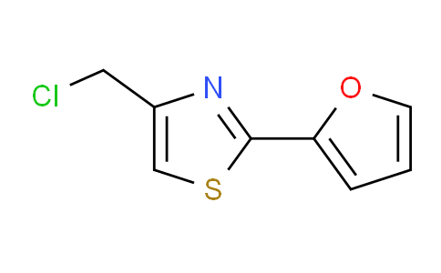 CAS No. 13386-49-7, 4-(Chloromethyl)-2-(furan-2-yl)thiazole