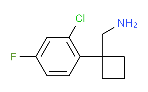 CAS No. 1339011-01-6, 1-(2-Chloro-4-fluorophenyl)cyclobutanemethanamine