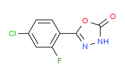 CAS No. 1342016-50-5, 5-(4-Chloro-2-fluorophenyl)-3H-1,3,4-oxadiazol-2-one