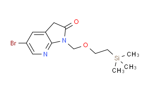 CAS No. 1229584-03-5, 2H-pyrrolo[2,3-b]pyridin-2-one, 5-bromo-1,3-dihydro-1-[[2-(trimethylsilyl)ethoxy]methyl]-