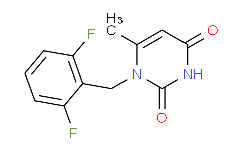 CAS No. 352303-65-2, 1-[(2,6-Difluorophenyl)methyl]-6-methyl-pyrimidine-2,4-dione