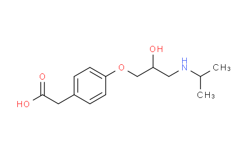 CAS No. 56392-14-4, 2-(4-(2-Hydroxy-3-(isopropylamino)propoxy)phenyl)acetic acid