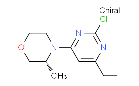 CAS No. 1233339-72-4, (R)-4-(2-chloro-6-(iodomethyl)pyrimidin-4-yl)-3-methylmorpholine
