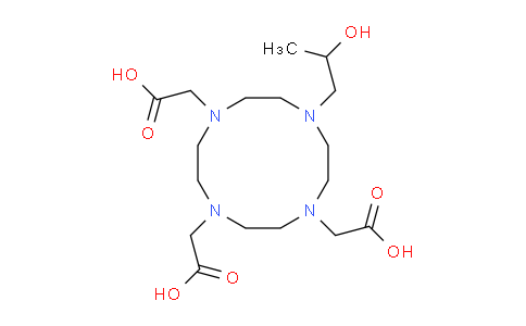 CAS No. 120041-08-9, 1,4,7-Tris(carboxymethyl)-10-(2-hydroxypropyl)-1,4,7,10-tetraazacyclododecane