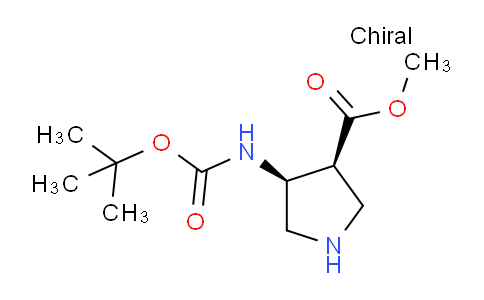 MC819682 | 164916-49-8 | cis-Methyl 4-N-Boc-amino-pyrrolidine-3-carboxylate hydrochloride