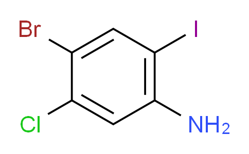 CAS No. 1426566-89-3, 4-Bromo-5-chloro-2-iodoaniline