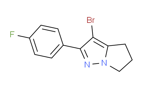 CAS No. 1429654-69-2, 3-bromo-2-(4-fluorophenyl)-5,6-dihydro-4H-pyrrolo[1,2-b]pyrazole