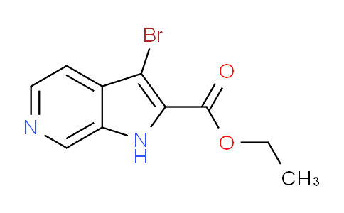CAS No. 913181-68-7, 1H-Pyrrolo[2,3-c]pyridine-2-carboxylic acid, 3-bromo-, ethyl ester