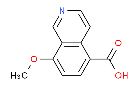 CAS No. 1516652-25-7, 8-methoxyisoquinoline-5-carboxylic acid