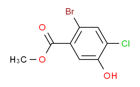 CAS No. 2090423-04-2, methyl 2-bromo-4-chloro-5-hydroxybenzoate