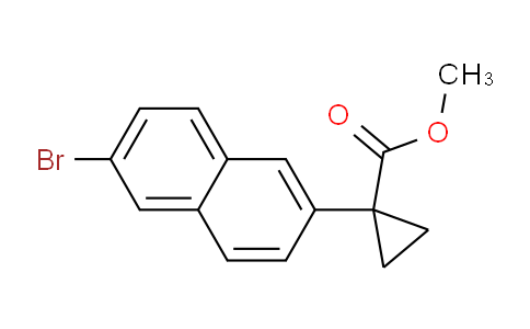 CAS No. 1423703-16-5, methyl 1-(6-bromonaphthalen-2-yl)cyclopropane-1-carboxylate