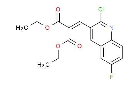 CAS No. 1031928-73-0, Diethyl 2-[(2-chloro-6-fluoroquinolin-3-yl)methylidene]propanedioate