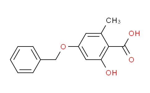 CAS No. 54102-37-3, 4-benzyloxy-2-hydroxy-6-methylbenzoic acid