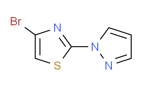CAS No. 1017781-54-2, 4-Bromo-2-(1H-pyrazol-1-yl)thiazole